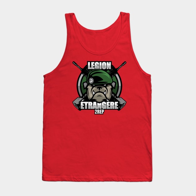 Légion Étrangère 2 REP (French Foreign Legion Paratrooper) Tank Top by TCP